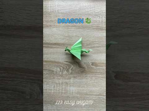 EASY DRAGON ORIGAMI TUTORIAL | HOW TO MAKE SIMPLE PAPER DRAGON ORIGAMI | HOW TO DIY DRAGON ORIGAMI