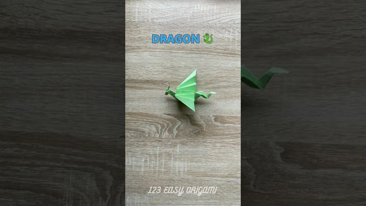 EASY DRAGON ORIGAMI TUTORIAL | HOW TO MAKE SIMPLE PAPER DRAGON ORIGAMI | HOW TO DIY DRAGON ORIGAMI