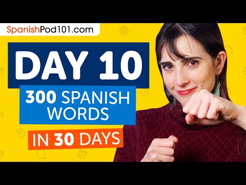 Day 10: 100/300 | Learn 300 Spanish Words in 30 Days Challenge