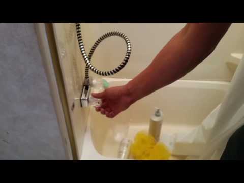 Shower faucet installation for RVs or campers