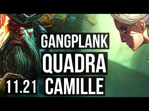 GANGPLANK vs CAMILLE (TOP) | Quadra, 11/3/16, Legendary, 1.0M mastery | NA Master | v11.21