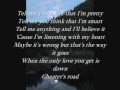 Cheater's Road-Lyrics