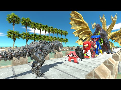 Tek Rek vs Ghidorah COCONUT DEATH RUN - Animal Revolt Battle Simulator