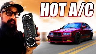 BMW E36 AC Blows HOT Air (How To Fix)