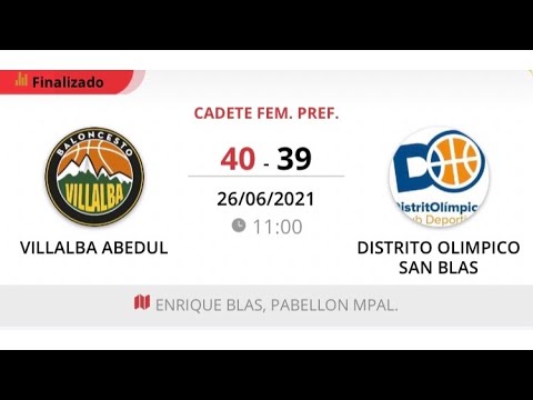 Cadete fem C VILLALBA GRUPO ABEDUL - DISTRITO OLIMPICO