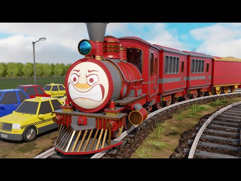 🚨 Train Ambulance Rescue! 🚂 Choo Choo Train Adventure | LEGO City Cartoon for Kids