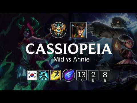 Cassiopeia Mid vs Annie - KR Challenger Patch 8.23