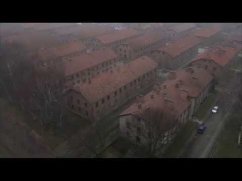 Drone footage shows sheer scale of Auschwitz death camp