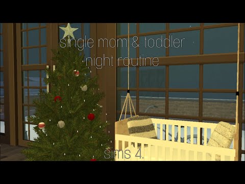 Mom and toddler night routine | Sims 4 | Sims roleplay