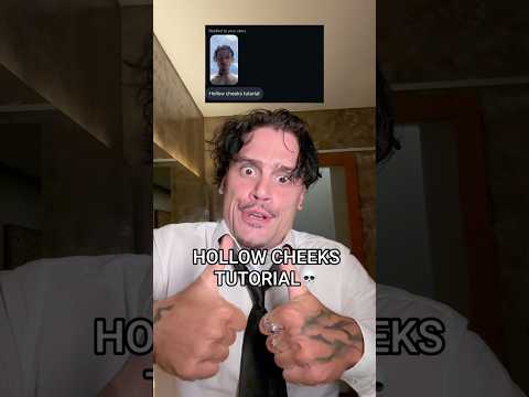 HOLLOW CHEEKS TUTORIAL💀#hollow #cheeks #tutorial #stepbystep #shelove