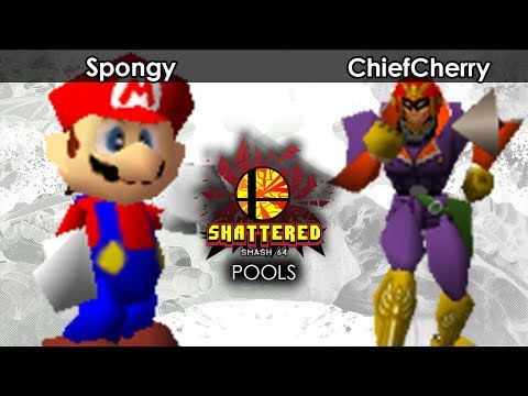 Smash 64: Spongy (Mario/Jigglypuff) V KoF | ChiefCherry (Falcon/Mario) - Shattered 95 SSB64