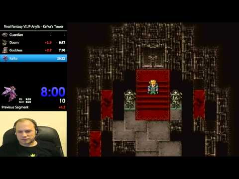 Final Fantasy VI Speedrun Blooper: Watch that last step, it's a doozy!