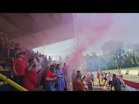 FC United fans at the Fenix Trophy final 10/5/2025