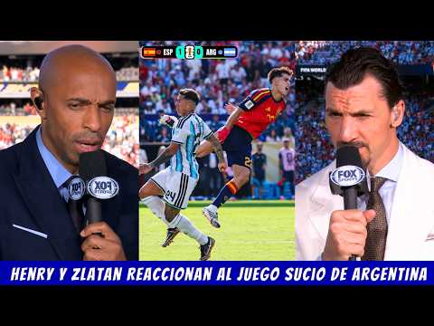 Henry y Zlatan Reaccionan al Antifútbol de Argentina y al Dominio de España