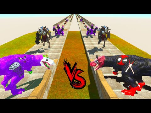 JOKER +DEADPOOL + HULK T-REX Death Run Speed Race Championship - ARBS