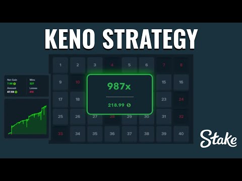 BEST KENO STRATEGY ON STAKE! INSANE PROFIT