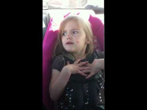 3 yr old singing to Kesha - Cannibal (by Paislee!)