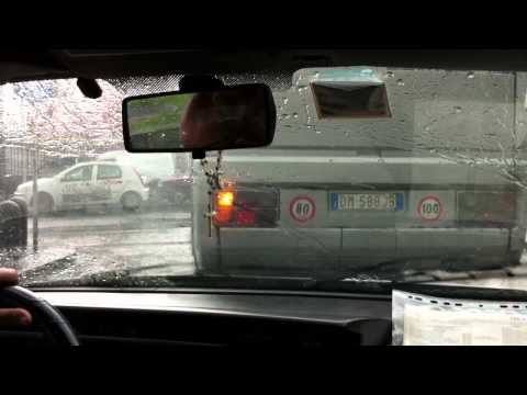 Cab Ride in a Wet Napoli