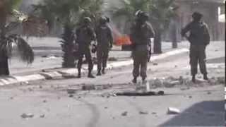 preview picture of video 'شاهدوقوع  جندي إسرائيلي خلال مواجهات في بلدة الرام شمال القدس'