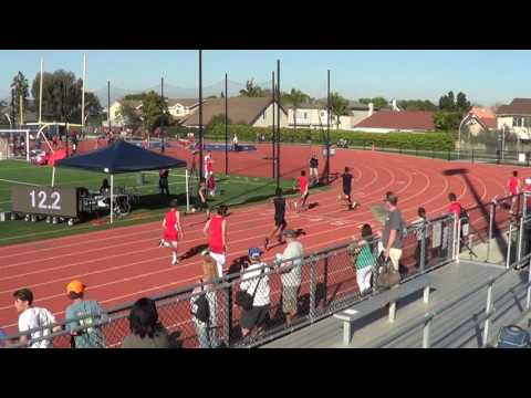 FSB 100m Heat 2 vs Troy 3-15-17 - Los Alamitos Boys