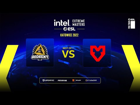 GODSENT vs MOUZ | IEM Katowice 2022 Play-in | Nuke