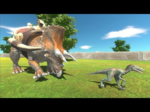Trying to escape from OUTLAW TRICERATOPS - Animal Revolt Battle Simulator