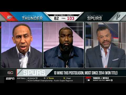 FULL ESPN | Stephen A. Smith reacts to Victor Wembanyam is UNSTOPPABLE as Spurs top Thunder 103-82