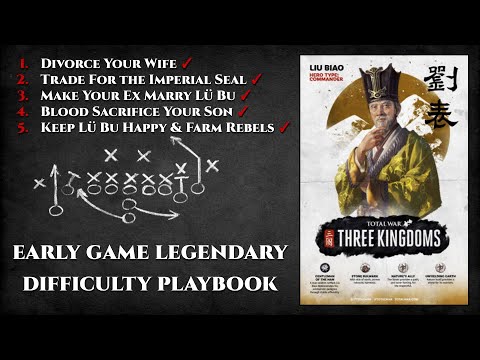 [Outdated] Liu Biao Early Game Legendary Difficulty Playbook - Total War: Three Kingdoms