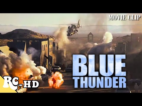 Testing The Anti-Terrorism Helicopter | Blue Thunder Clip | Roy Scheider | Crime Action Thriller