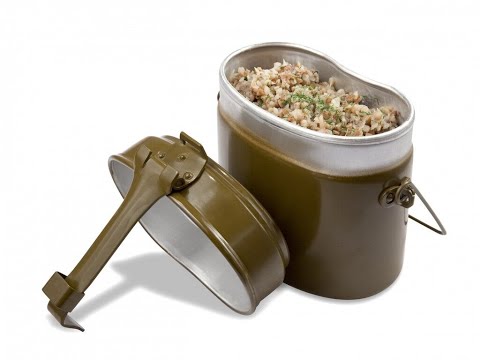 Гречневая каша на полевой кухне от Луча. Buckwheat porridge. stewed potatoes. 荞麦粥. 炖土豆