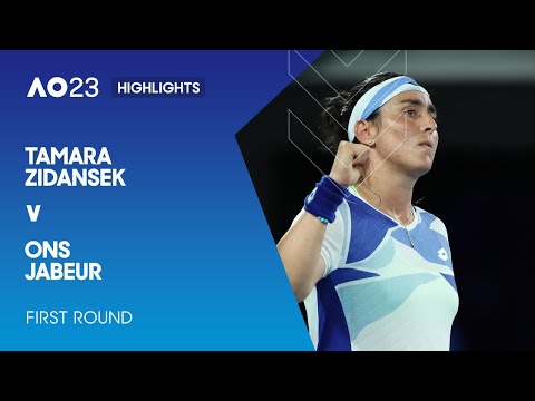 Tamara Zidansek v Ons Jabeur Highlights | Australian Open 2023 First Round