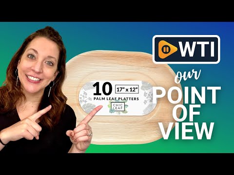 Chic Leaf Disposable Palm Leaf Trays Like Bamboo Serving Trays - WTI product video review