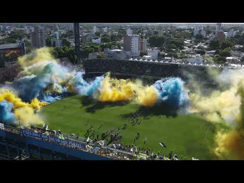 "Recibimiento Rosario Central vs Estudiantes - Torneo Clausura 2025" Barra: Los Guerreros &bull; Club: Rosario Central