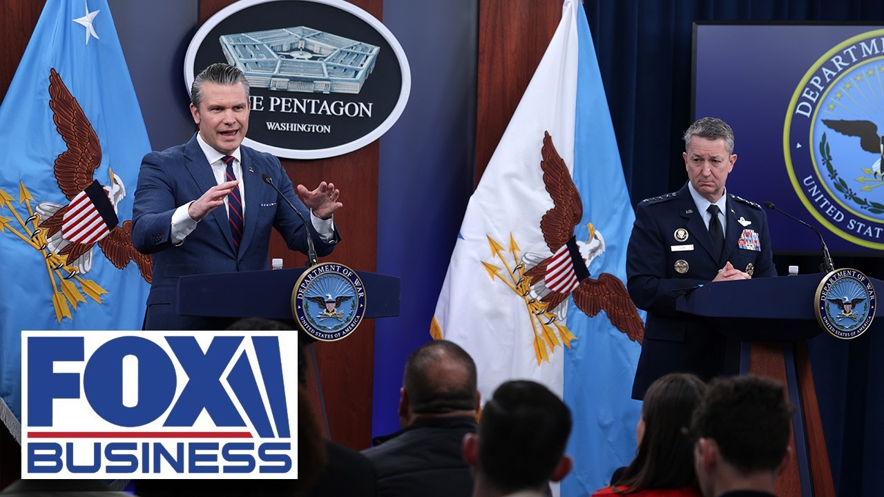 WATCH LIVE: Hegseth and Gen. Caine provide Epic Fury update from the Pentagon