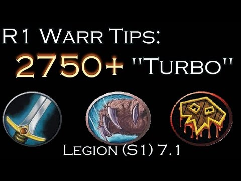 R1 Warr Tips: 2750+ "TURBO" & FR or Combo? | 7.1 Legion