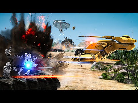 EPIC KASHYYYK LANDING! Star Wars: Galaxy at War Custom Mod Battle