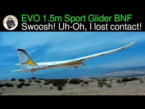 Swoooosh! Weeee! Uh-Oh, I lost contact! Conscendo Evolution with AS3X & Safe Select Sport Glider BNF