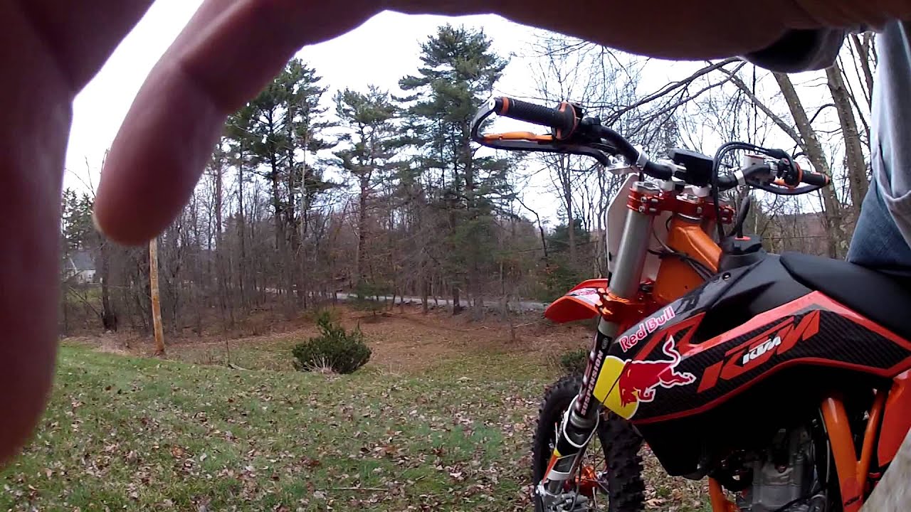 KTM 350 sxf 2013 First ride back yard