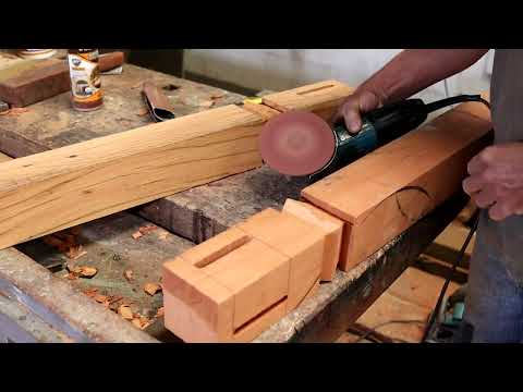FULL TABLE FOR 8 SEATS - 25 minutes of pure woodworking