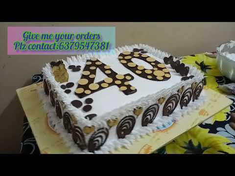 Numbers Design Cake/Numbers Drawing Cake/How to Make Numbers Cake