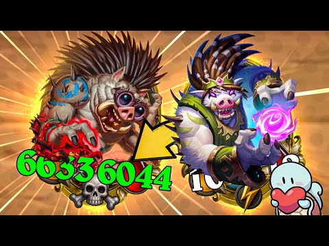 HUGE APM Quilboar Game! | Hearthstone Battlegrounds