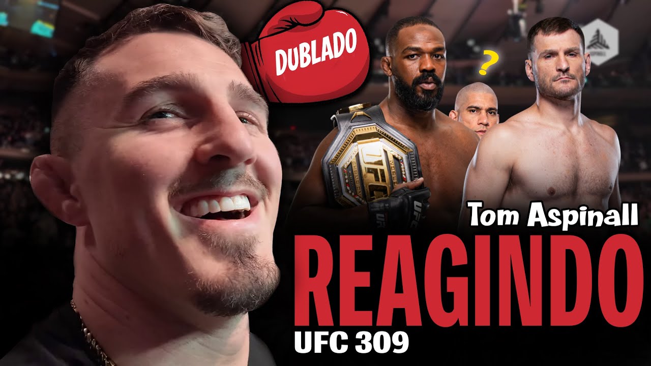 Tom Aspinall REAGINDO a Jon Jones no UFC 309!