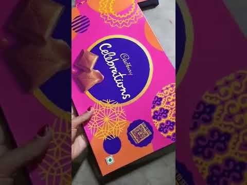 Cadbury celebrations pack 150 rupees ka🍫🤤 #shorts #dairymilkchocolates #celebration