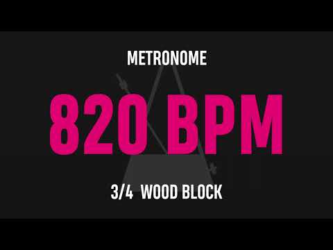 820 BPM 3/4 - Best Metronome (Sound : Wood block)