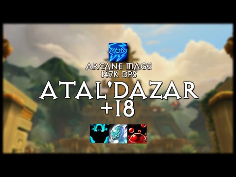 Atal'Dazar +18 | Arcane Mage PoV 147K DPS