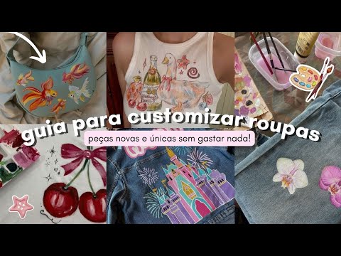 Complete guide to customizing clothes 🎨🎀 | tutorial for fabric and leather with tips and materials