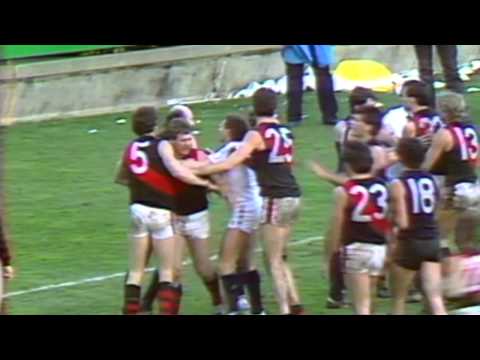 Essendon Player Throws Away Doull's Headband