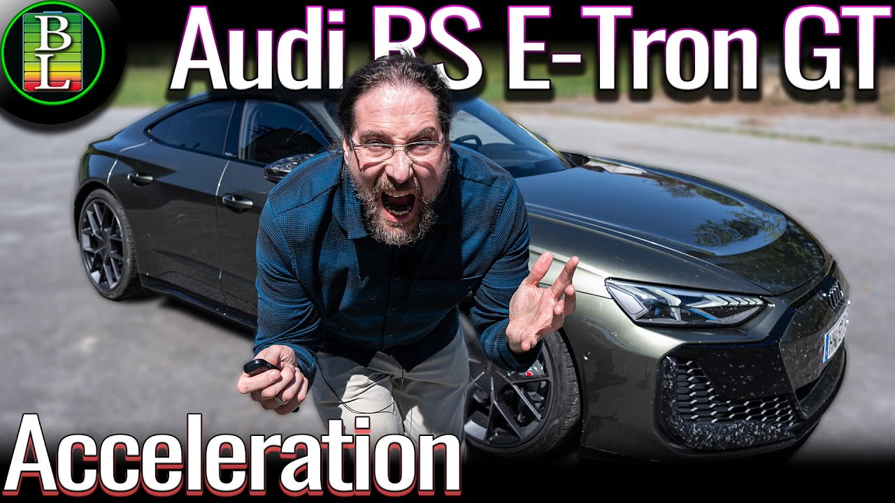 Audio RS E-Tron GT Performance - Acceleration 0-100 and 60-200 km/h
