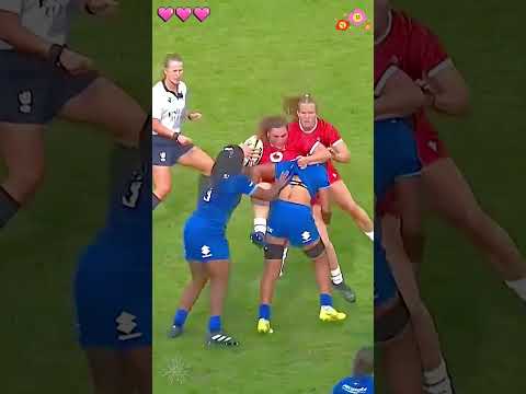 Intense and exciting women's rugby match 🏉#rugby #sports #fyp #nfl #usa