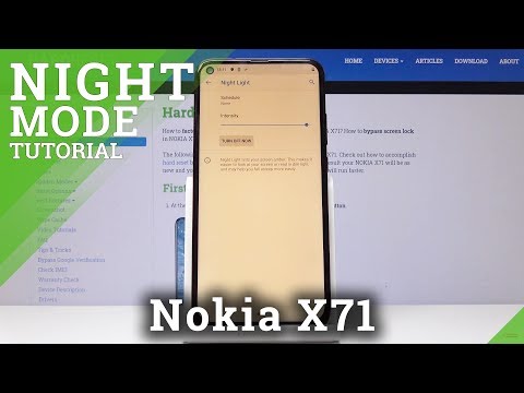 How to Enable the Night Mode on Nokia X71 - Night Light Activation